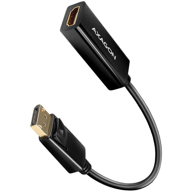 Адаптер AXAGON RVD-HI14N, DisplayPort to HDMI 1.4, 4K/30Hz, позлатени конектори - RVD-HI14N - 1