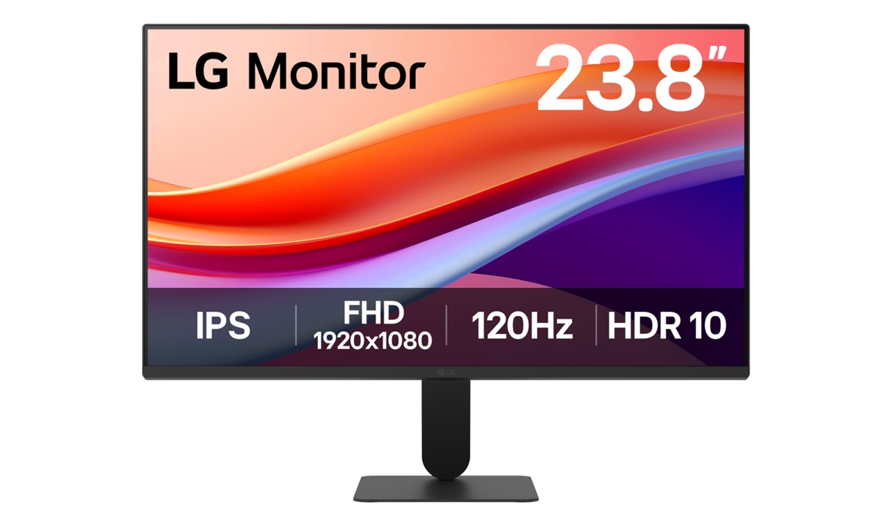 Монитор LG 24U41YA-B, 23.8" IPS 1920x1080 120Hz, 5ms, sRGB 99% - 1