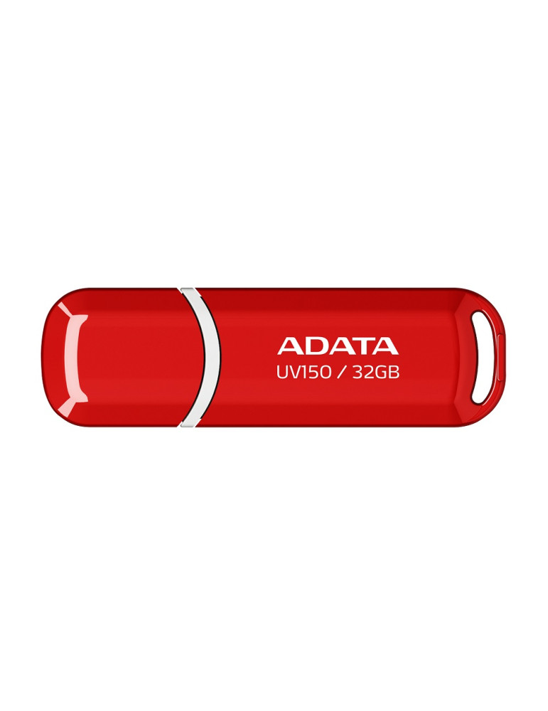 USB флаш памет ADATA UV150, 32GB USB 3.2 Gen1, червена - AUV150-32G-RRD - 1