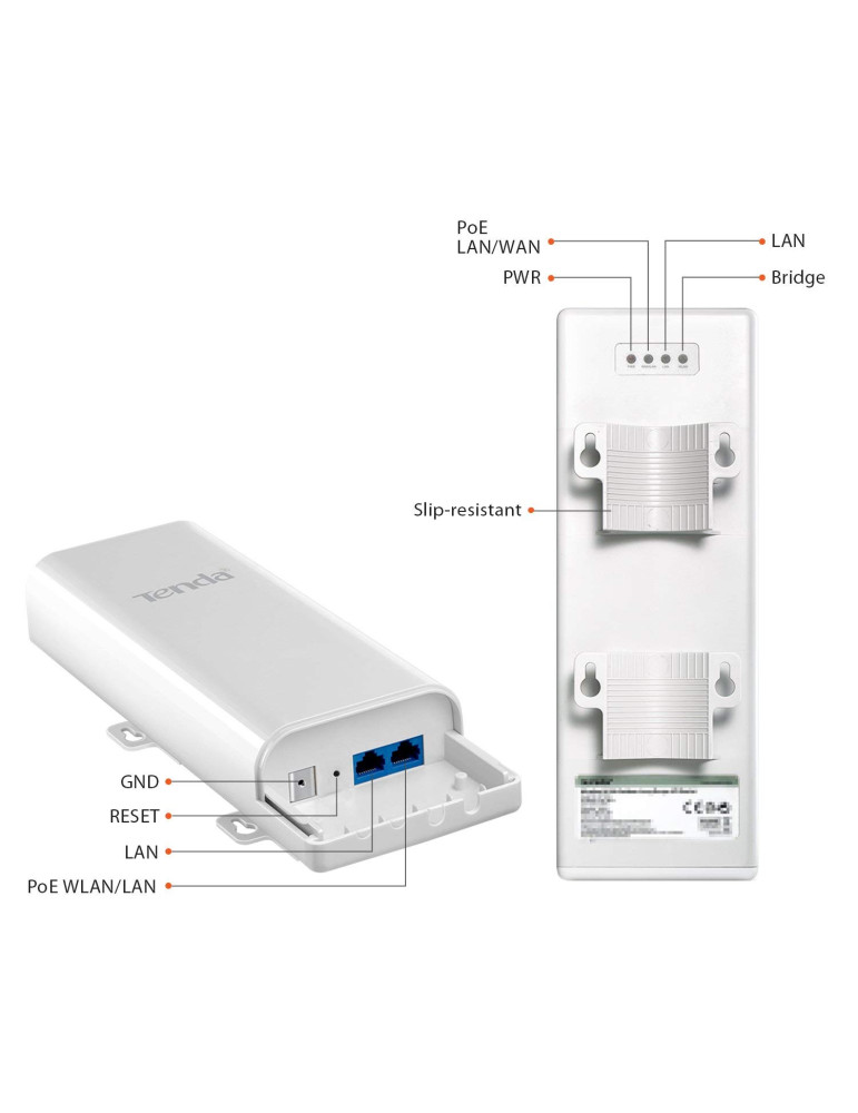Рутер Tenda O3, 2.4GHz, 150Mbps, 2x10/100Mbps, PoE - 6932849429015 - 5