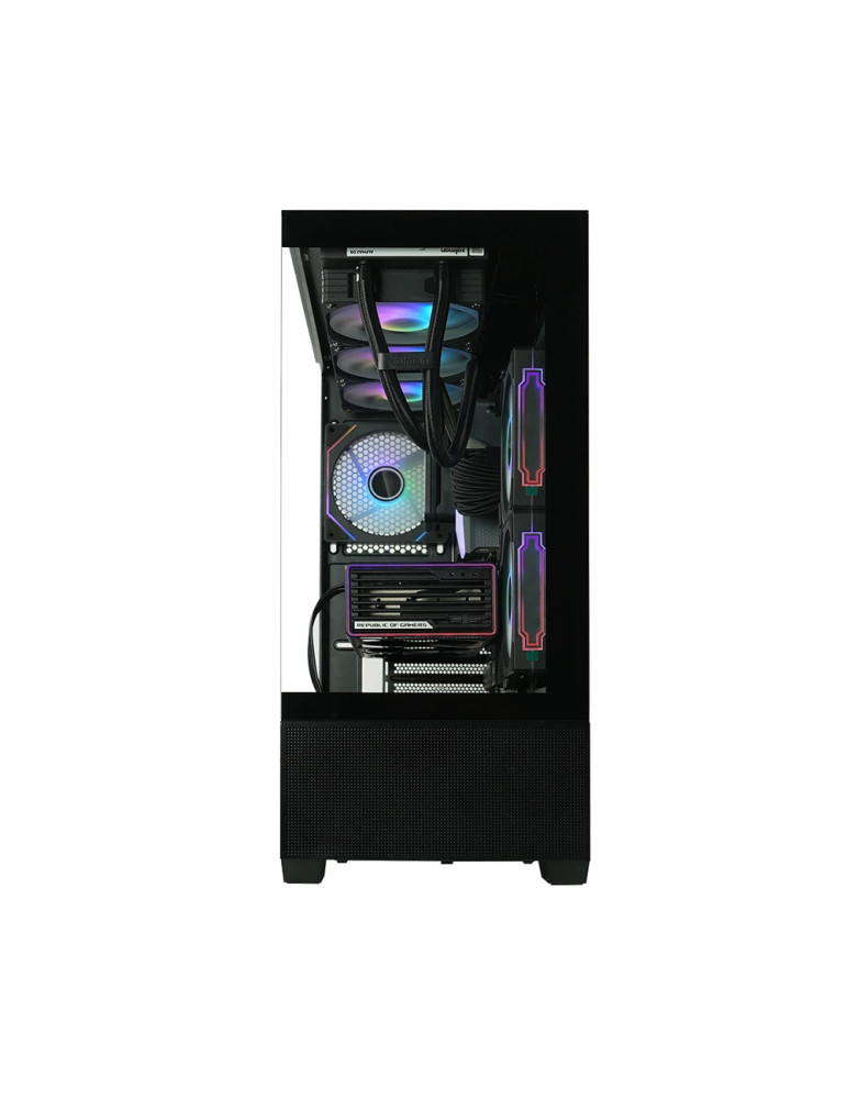 Кутия Zalman Chronix BLACK V2, Middle Tower ATX, Tempered Glass, 3x120mm A-RGB, USB-C - Chronix-BLACK-V2 - 6