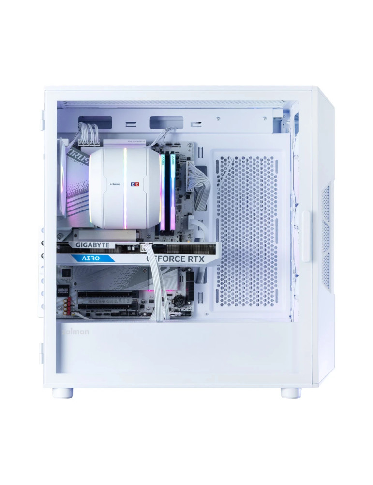 Кутия Zalman I3 NEO V2 White, ATX/mATX/Mini-ITX, Middle Tower, Tempered Glass, RGB (4 вентилатора), Mesh - I3-NEO-V2 - 5