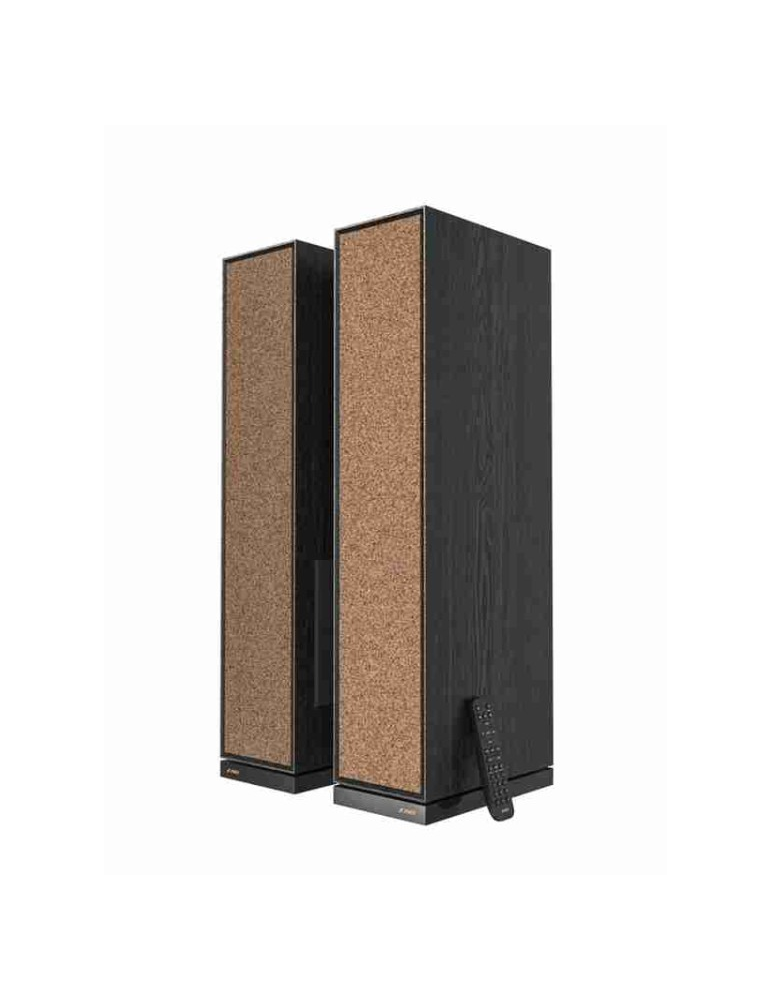 Колонки FENDA T-68X, 2.0 система, 140W RMS (70W x2), 1" Tweeter + 4" Mid + 8" Sub, BT 5.3/Optical/Coaxial/AUX/USB, Karaoke, LED дисплей, Дистанционно управление, Микрофон, Черни - T-68X - 2