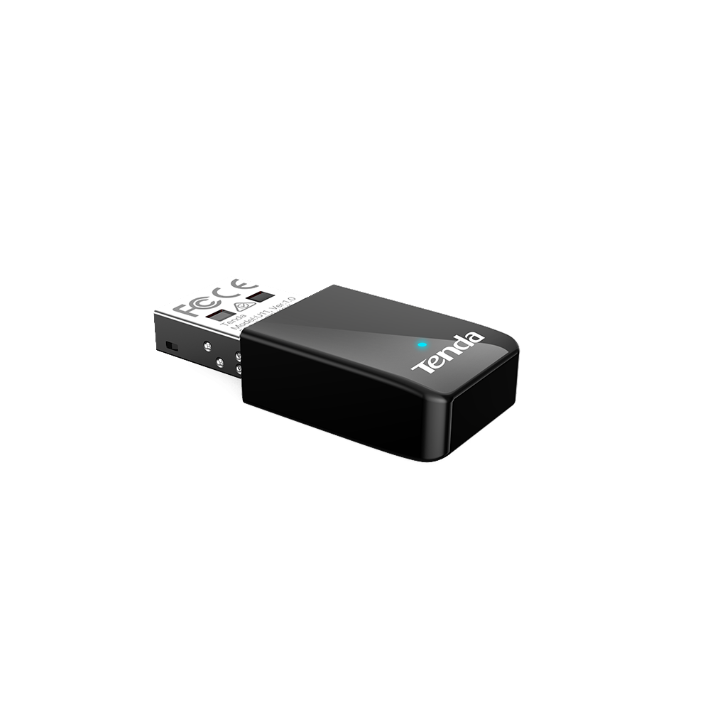 USB адаптер TENDA U11 AX900, 2.4GHz/5GHz, 286Mbps/600Mbps, външна антена - 2