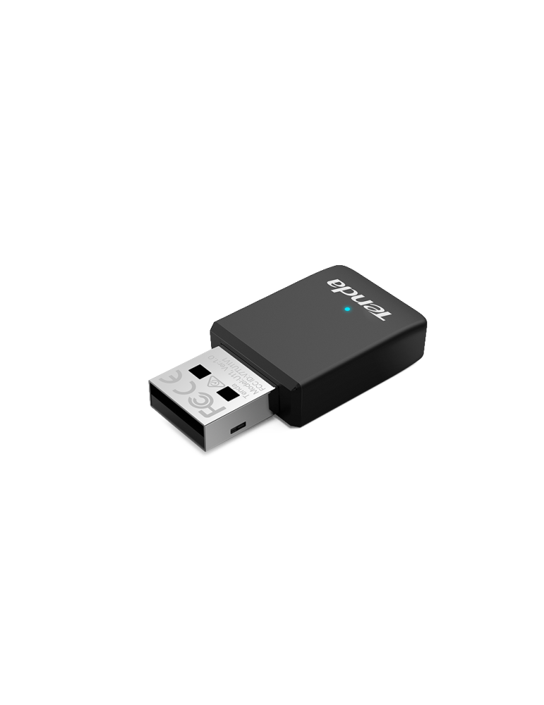 USB адаптер TENDA U11 AX900, 2.4GHz/5GHz, 286Mbps/600Mbps, външна антена - 3