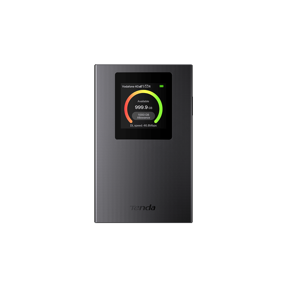 Мобилен рутер TENDA 4G185, 4G LTE, 1.44" цветен дисплей, USB-C, Nano SIM - 2