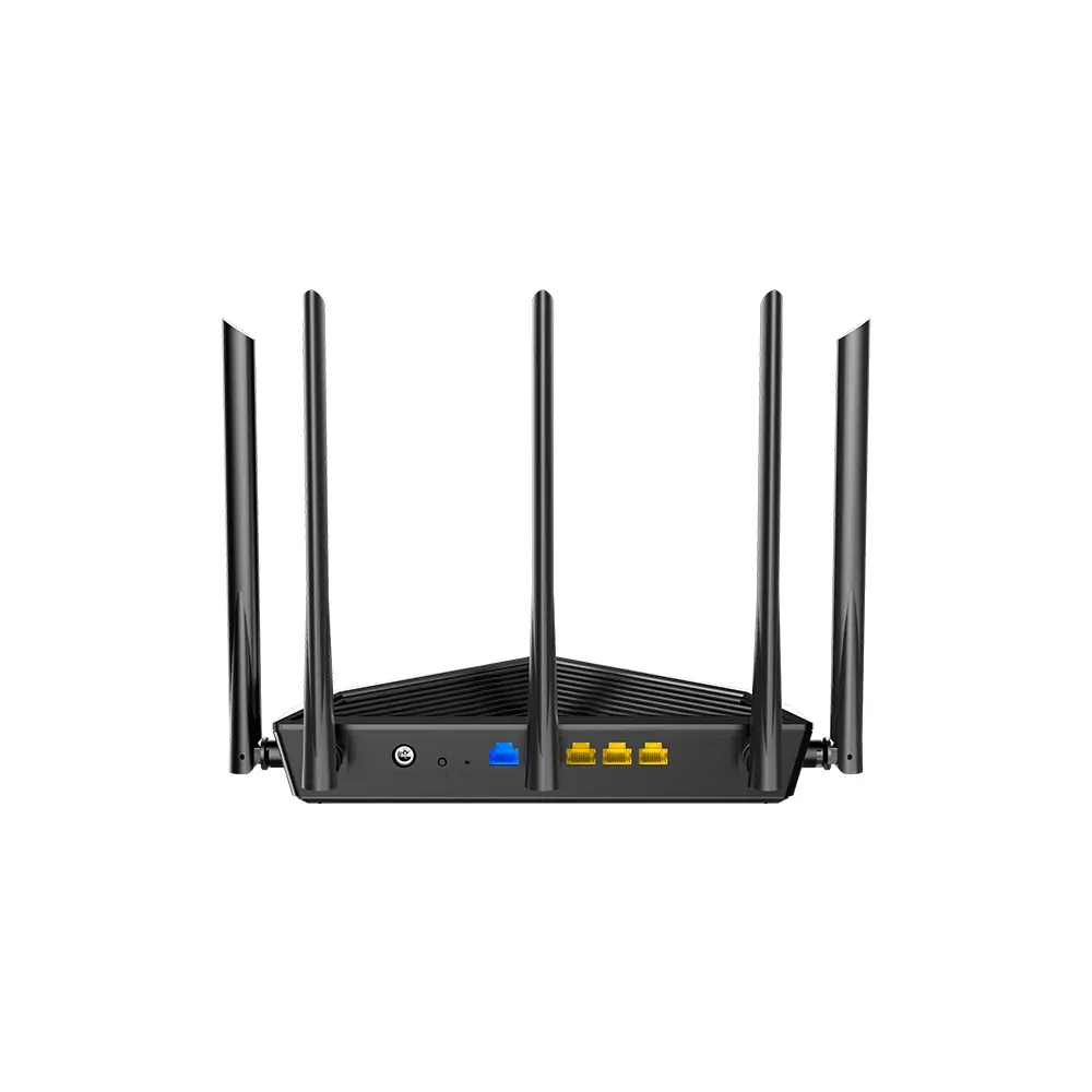 Рутер Tenda TX27 Pro, WiFi 6E, 6665Mbps (2.4GHz 861Mbps + 5GHz 2402Mbps + 6GHz 2402Mbps), 4x Gigabit портове - 3