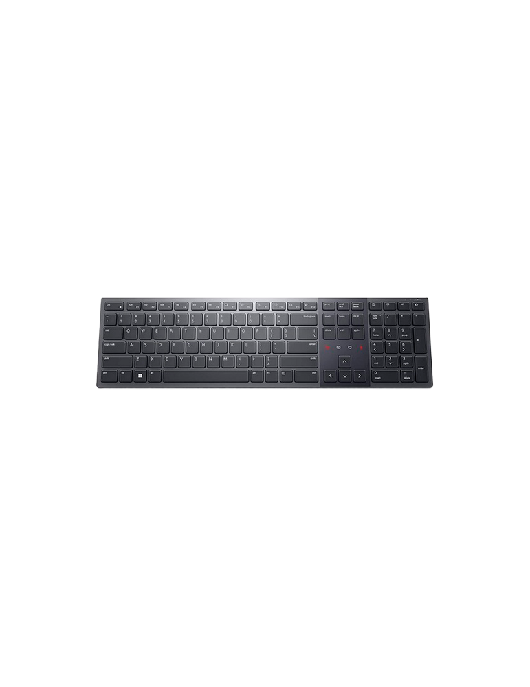 Bluetooth клавиатура Dell Premier Collaboration KB900, Безжична Bluetooth/RF, US International QWERTY, Подсветка, Num Keypad, До 20 дни работа - KB900 - 1