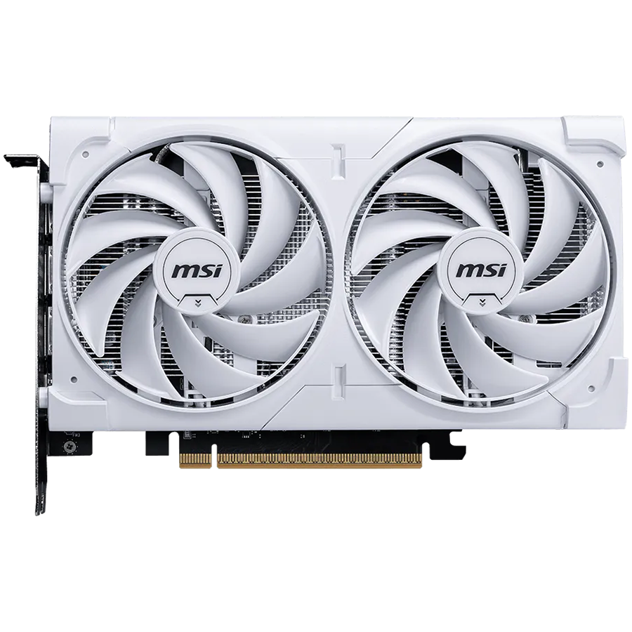 Видео карта MSI NVIDIA GeForce RTX 5060 VENTUS 2X WHITE, 8GB GDDR7, 128-bit, 2512MHz, PCIe 5.0, 3xDP 2.1b, HDMI 2.1b - 4711377344302 - 2