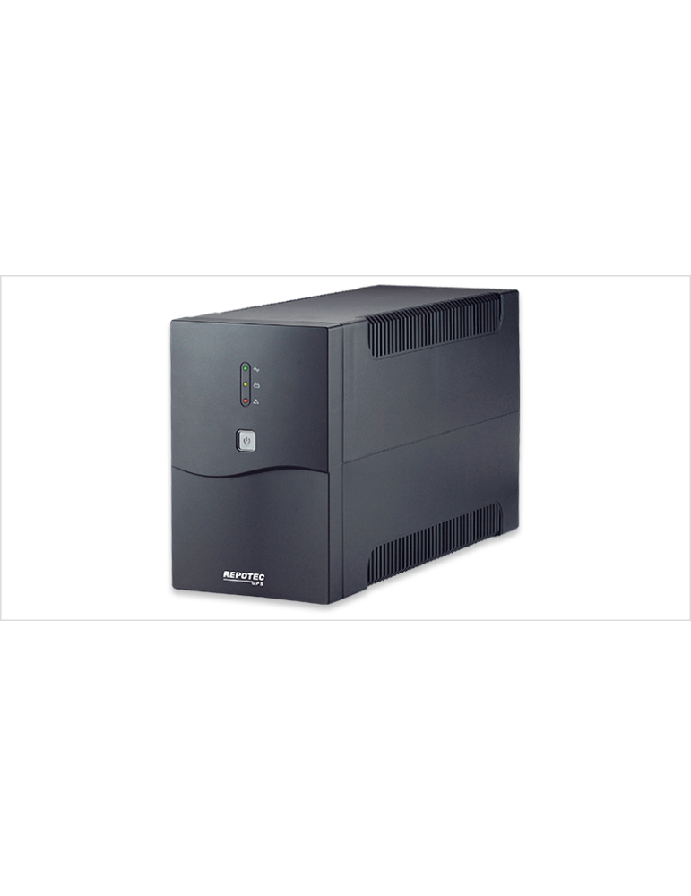 Токозахранващо устройство UPS REPOTEC RPT-5720DU, 2000VA/1200W, Line-Interactive, Simulated Sine Wave, 4xSchuko + 2xIEC-320, USB - RPT-5720DU - 1