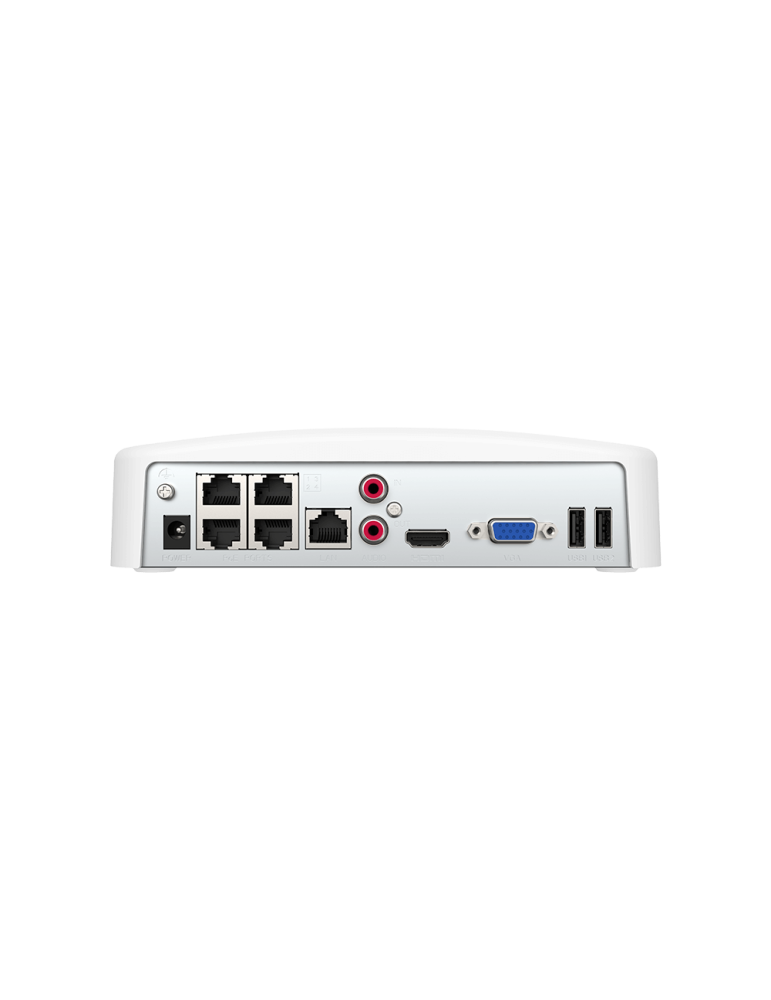 Видеорекордер TENDA N6P-4H, 4-канален видео запис, 4x PoE портове, до 10TB HDD, HDMI/VGA изход - 6932849434583 - 2