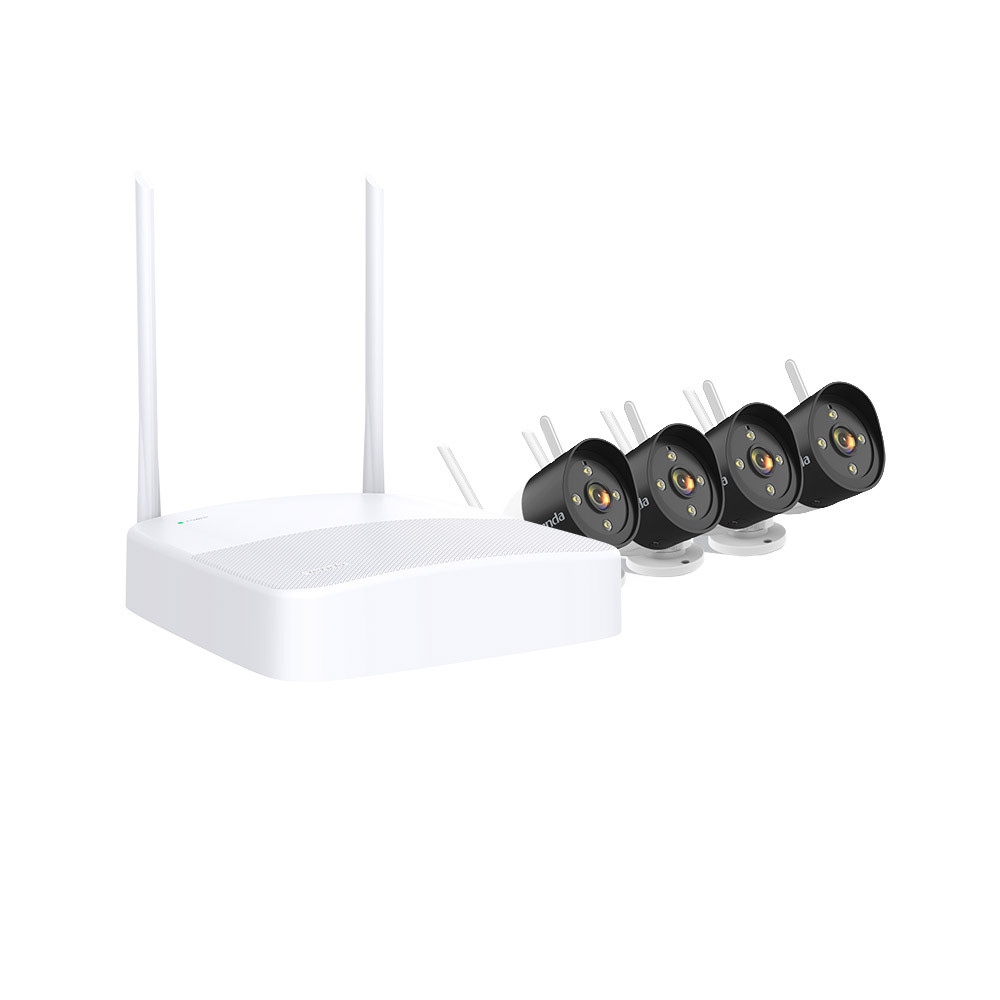 Комплект за видеонаблюдение TENDA K4W-3TC, WiFi 2.4GHz 144Mbps, 4 IP камери 3MP, HDMI/VGA изход, USB 2.0 - 6932849434545 - 1