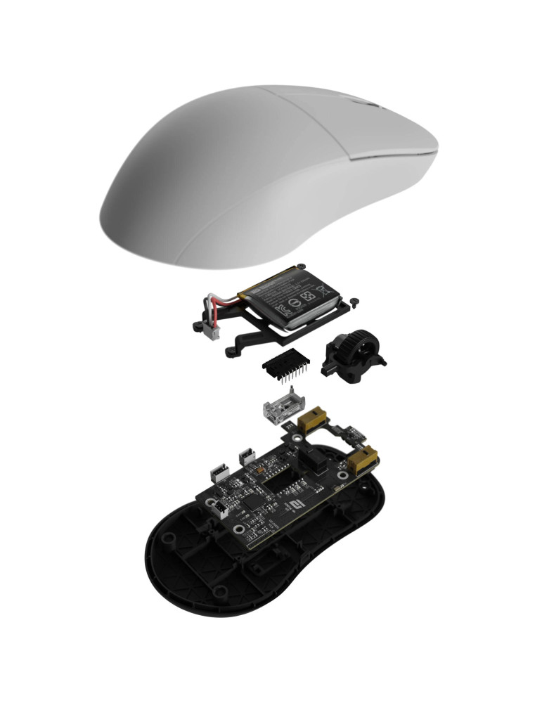 Безжична геймърска мишка Endgame Gear OP1 8K, Оптична, PixArt PAW3950, 30000 DPI, 4000Hz, Кailh GX - EGG-XM2W-4K-V2-WHT - 8