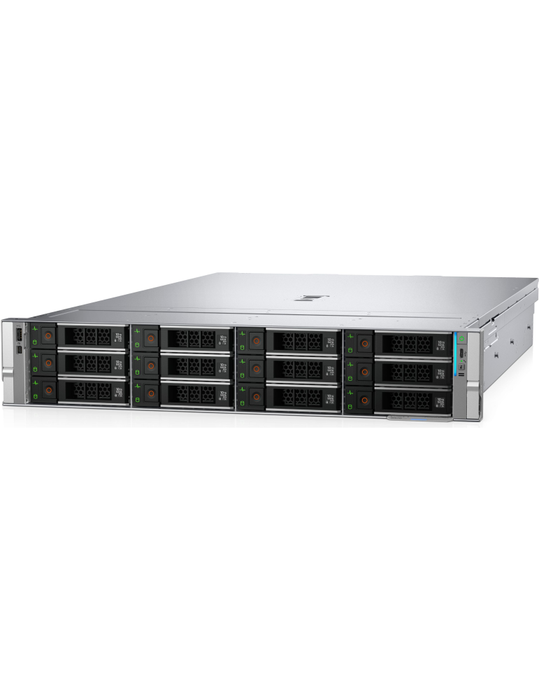 Сървър DELL EMC PowerEdge R570, Intel Xeon 6 6511P 2.3GHz 16-core, 16GB DDR5 RDIMM, 480GB SSD SATA, 800W PSU, iDRAC 10 ENT - PROMO_R570_1_6511P - 1