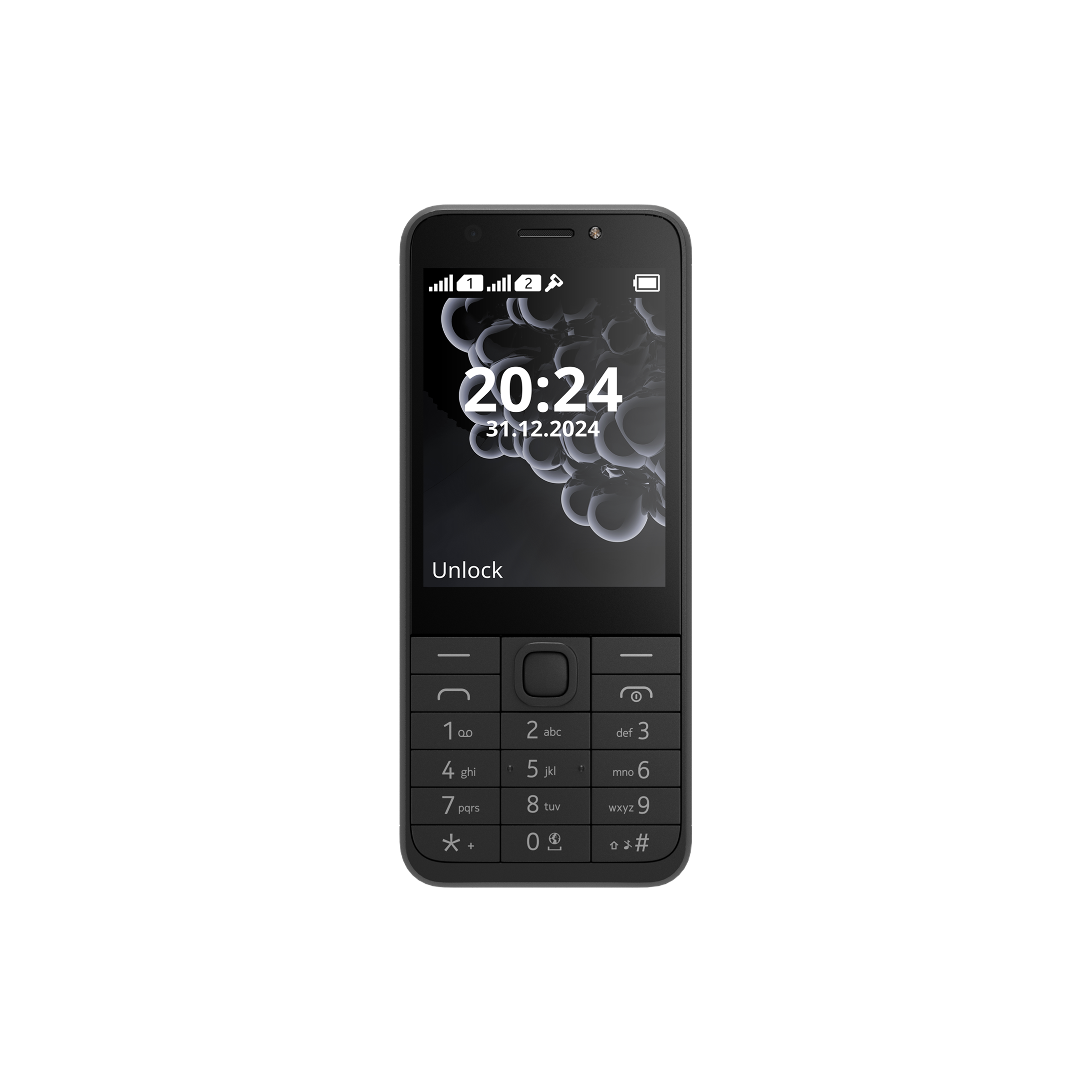 Телефон NOKIA 230 DS, 2.8" QVGA IPS, Unisoc 6531F, 2MP двойна камера, 16MB ROM/8MB RAM, 1450mAh, Dual SIM, черен - 286952920 - 1