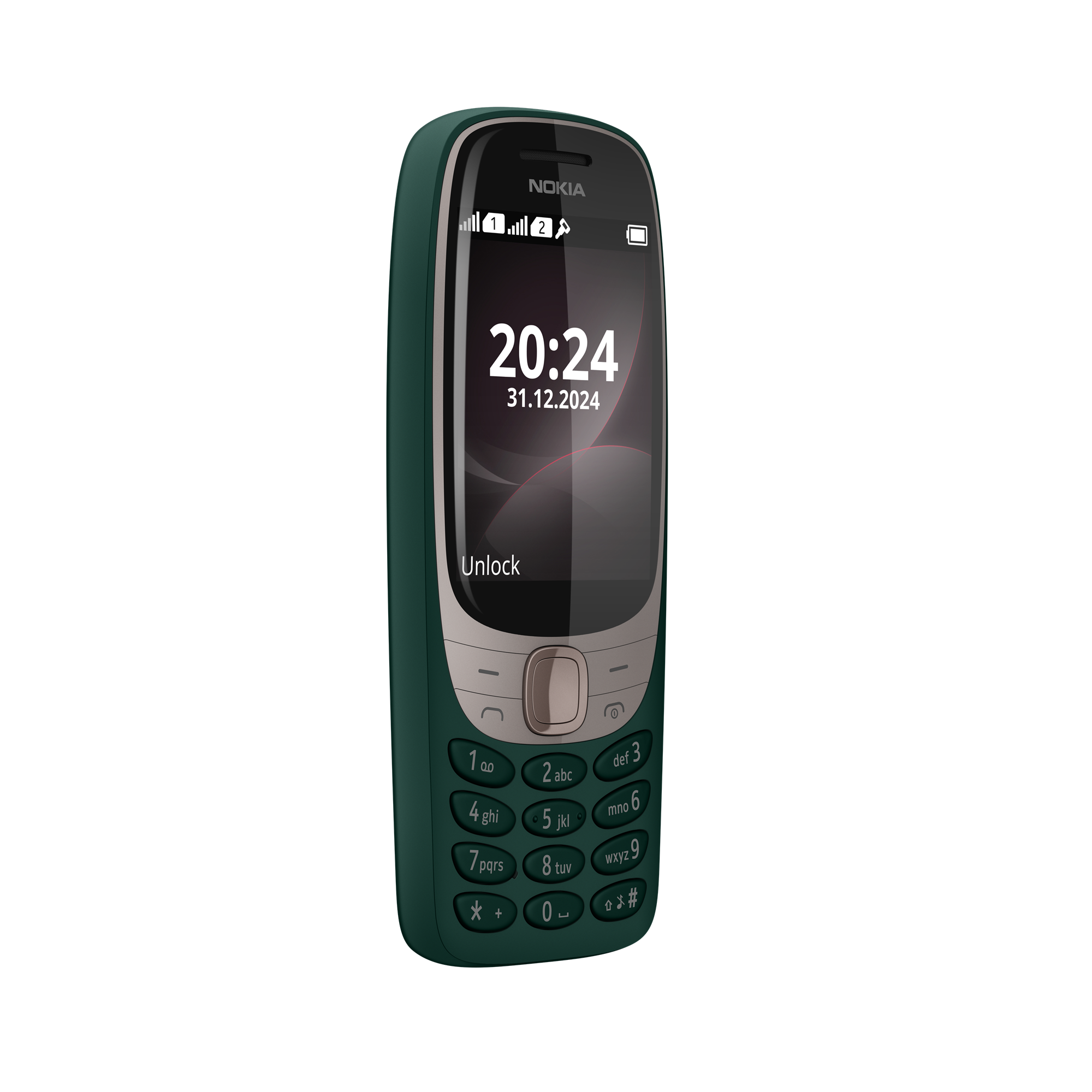 Телефон NOKIA 6310 DS, 2.8" QVGA, Unisoc 6531F, 16MB ROM/8MB RAM, Dual SIM, Micro SD до 32GB, 1150mAh, S30+, зелен - 286953951 - 2