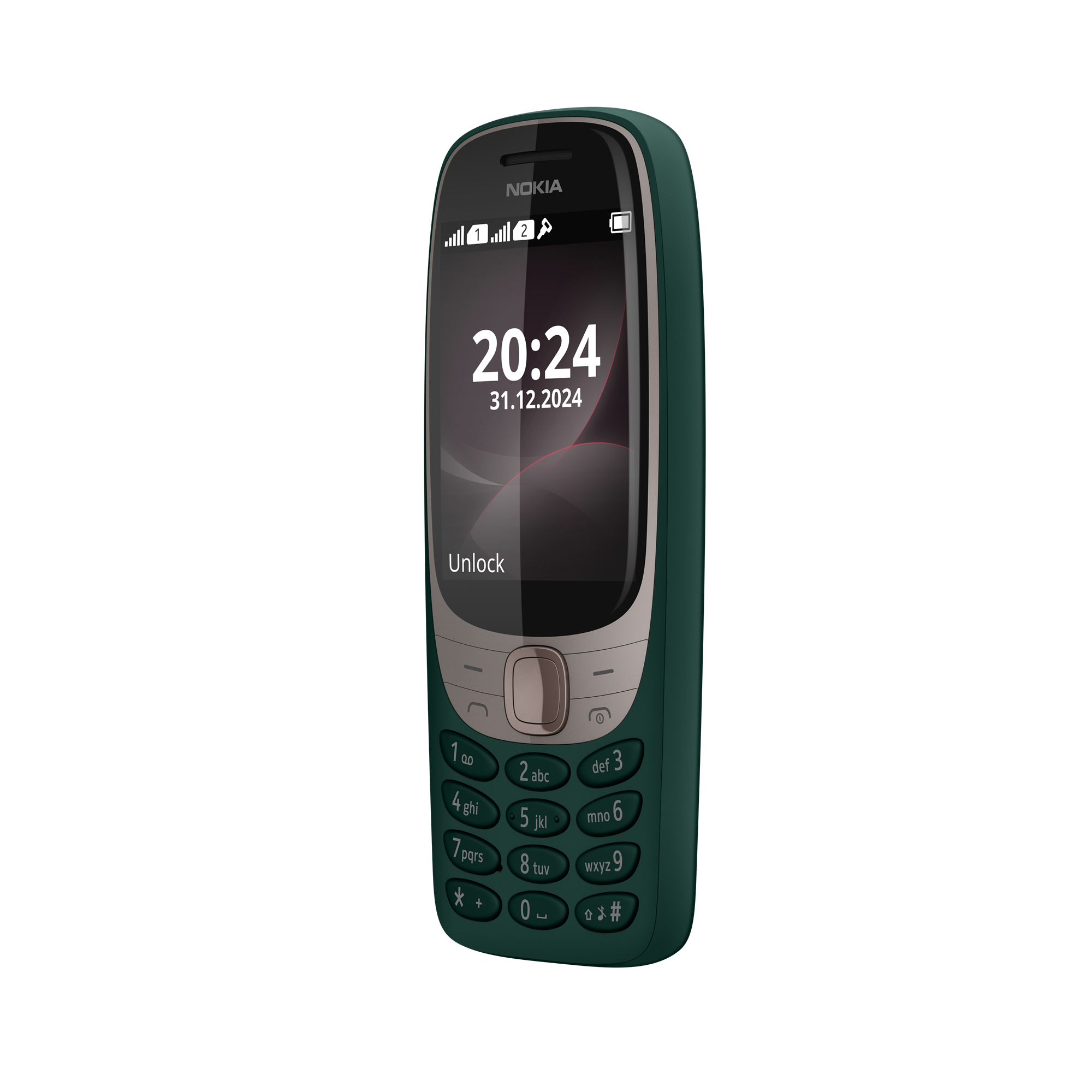 Телефон NOKIA 6310 DS, 2.8" QVGA, Unisoc 6531F, 16MB ROM/8MB RAM, Dual SIM, Micro SD до 32GB, 1150mAh, S30+, зелен - 286953951 - 3