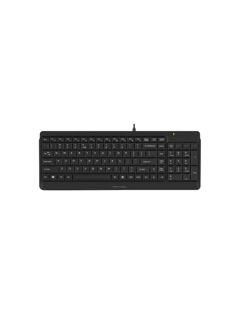 Клавиатура A4TECH FK15 FSTYLER, Мултимедийна, Жична 150cm, 12 Hotkeys, 5V/100mA, Водоустойчива - A4-KEY-FK15 - 1