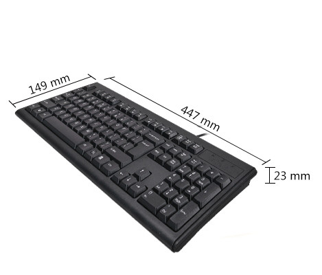 Клавиатура A4TECH KM-720, USB, черна, мембранна, 12 FN hotkeys - A4-KEY-KM-720 - 5