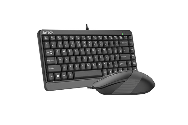 Клавиатура с мишка A4TECH F1110 FSTYLER, Жична, USB, Сива - F1110 GRAY - 2