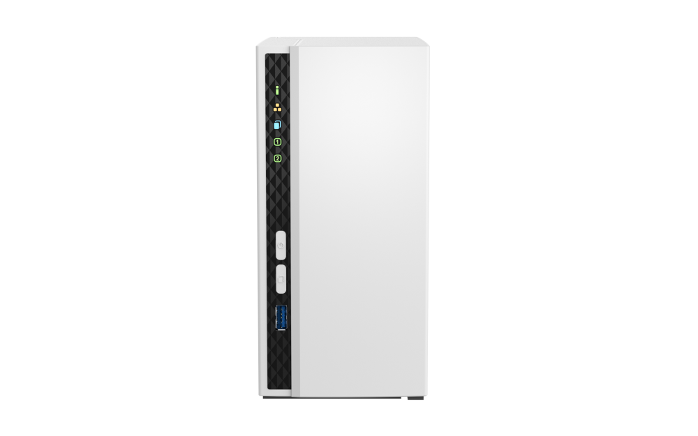 NAS устройство QNAP TS-233-EU, 2x 3.5" SATA, Gigabit Ethernet, USB 3.2, RAID 0/1 - 4711103080597 - 2