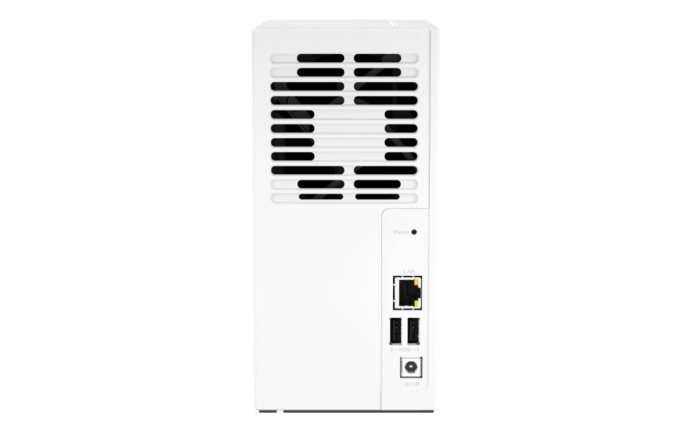 NAS устройство QNAP TS-233-EU, 2x 3.5" SATA, Gigabit Ethernet, USB 3.2, RAID 0/1 - 4711103080597 - 4
