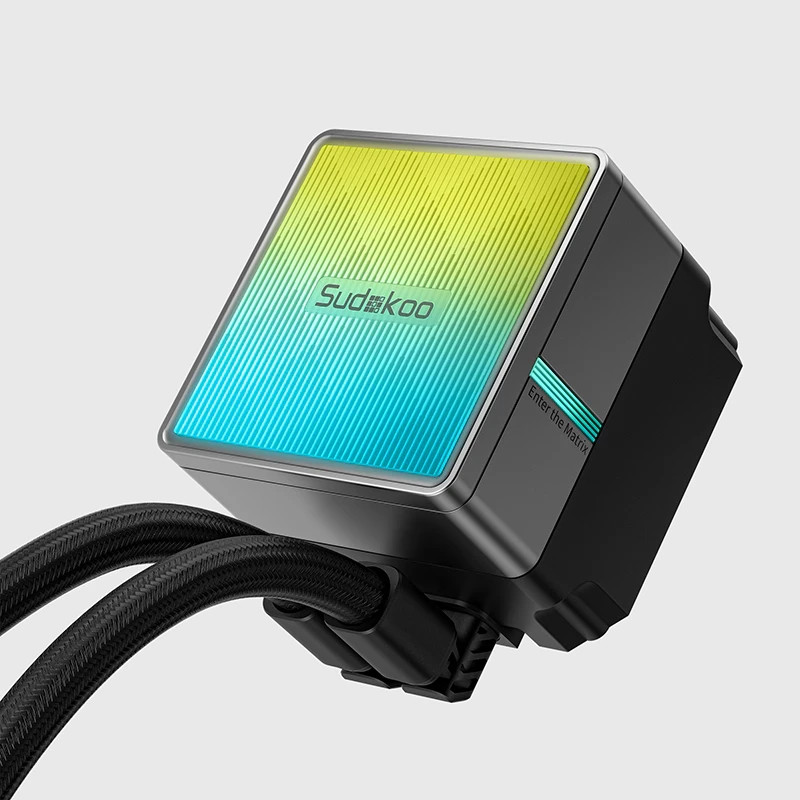 Водно охлаждане за процесор Sudokoo NEXAURA 240 BK, 2x120mm вентилатора, 280W капацитет, Меден водни блок, RGB ARGB, LGA1150/1151/1155/1156/1200/1700/1851/AM4/AM5 - NEXAURA240BK - 5