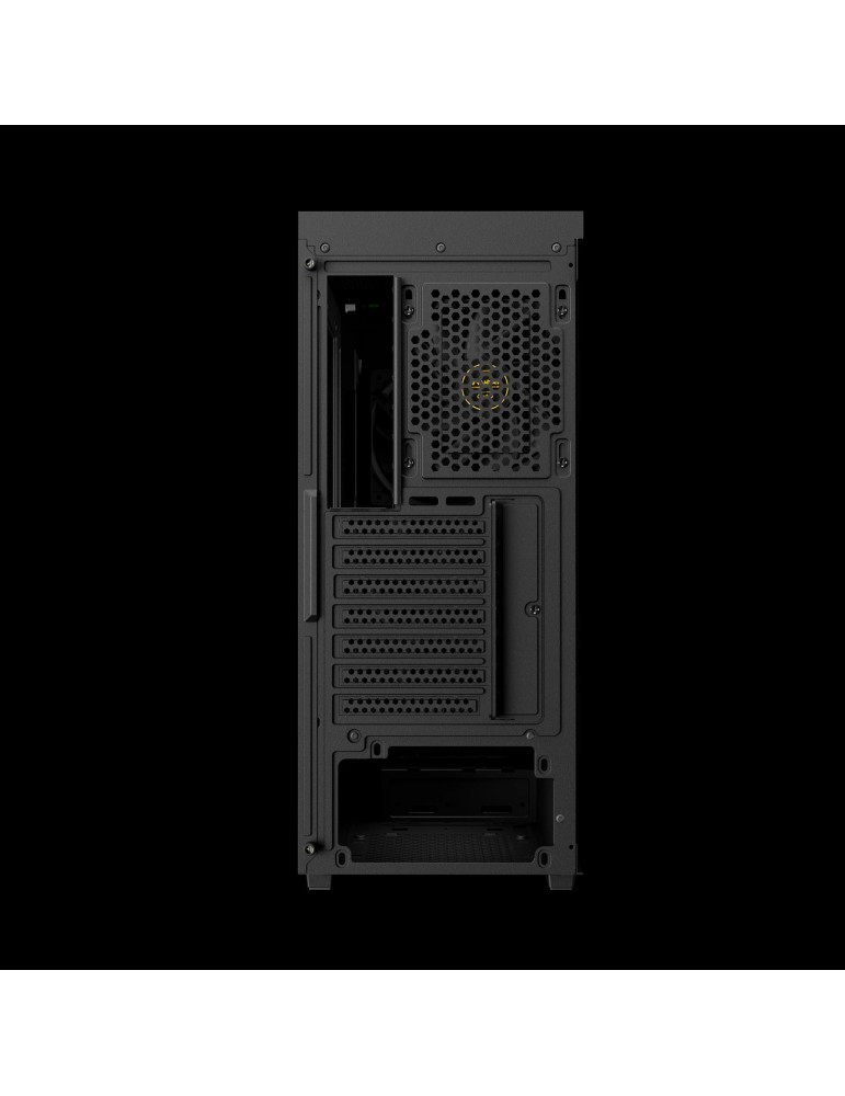 Кутия за компютър Gamdias AURA GC11 Wood Black, Middle Tower ATX, Tempered Glass, 4x 120mm вентилатори, USB-C - GAMDIAS-AURA-GC11-WOOD-BK - 9