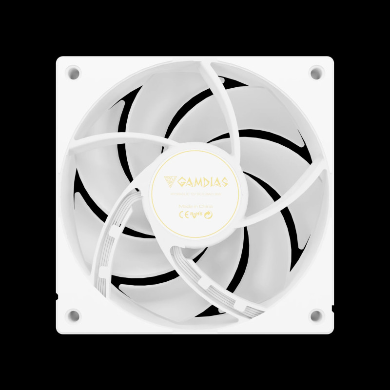 Водно охлаждане за процесор Gamdias AURA GL360 v2 WH, 360mm, 3x120mm вентилатора, aRGB, меден воден блок, 250W - AURA-GL360-V2-WH - 8