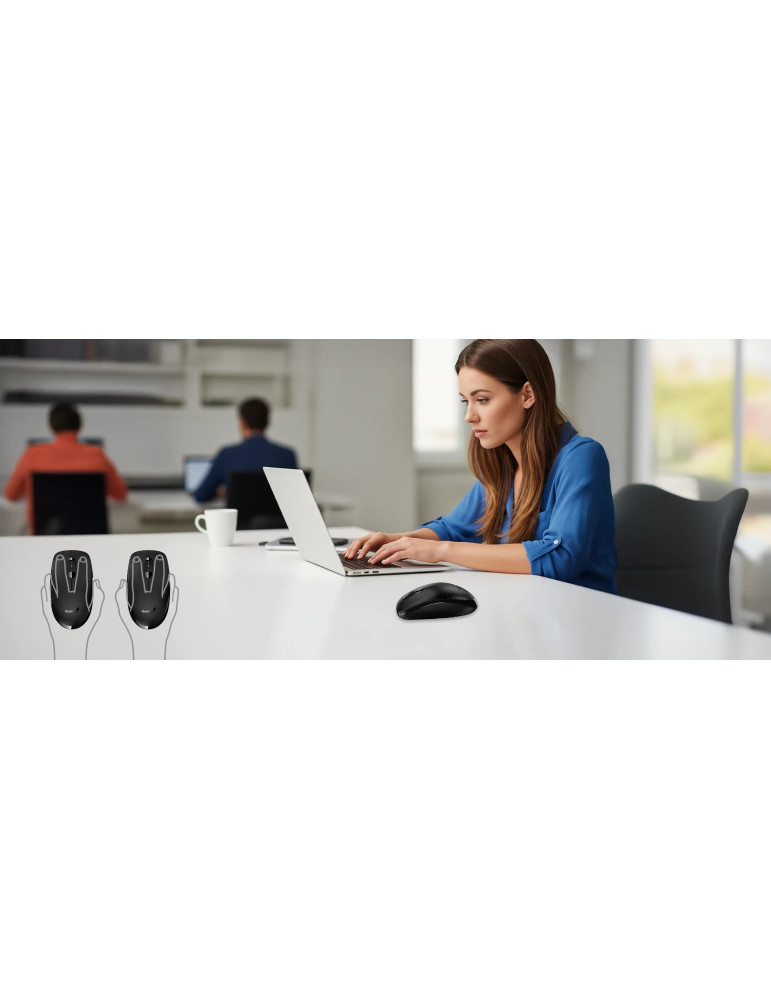 Безжична мишка Genius NX-7000XE, 2.4GHz, Оптична 1200 DPI, 3 бутона, AA батерия - NX-7000XE - 7