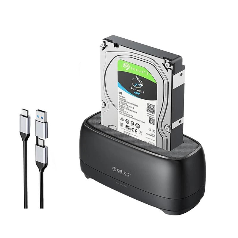 Докинг станция Orico DD18C3-EU-BK, USB 3.2 Gen 1 Type-C, SATA3, 2.5"/3.5" HDD/SSD, до 18TB, 5Gbps - DD18C3-EU-BK-BP - 2