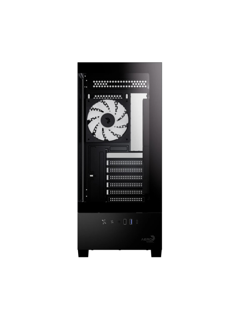 Кутия за компютър AeroCool P500D Digi-G-BK-v1, Middle Tower ATX, Tempered Glass, USB-C, 3x120mm A-RGB - ACCM-PN07033.11 - 2