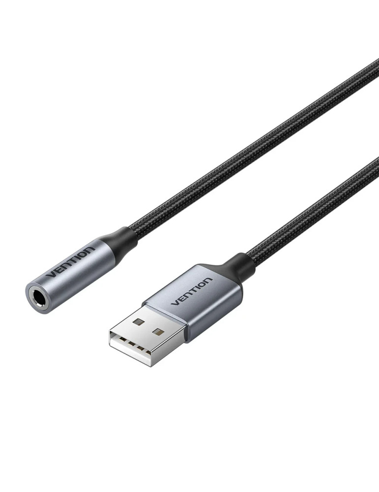Външна звукова карта Vention CVFHC, USB-A, 3.5mm jack, 48KHz 16-bit 2.1 Channel - 1