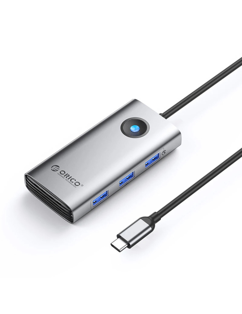 Докинг станция Orico PW11-6PR-GY-EP, USB-C, HDMI, 3x USB 3.0, LAN 1Gbps, PD100W - 2