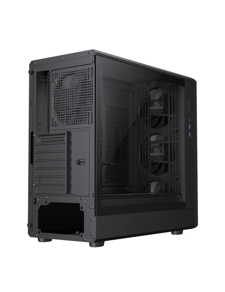 Кутия за компютър Gamemax CLAW 460 BK, Middle Tower ATX, 4x вентилатора, Tempered Glass, RGB - 9101-1200R0005 - 8