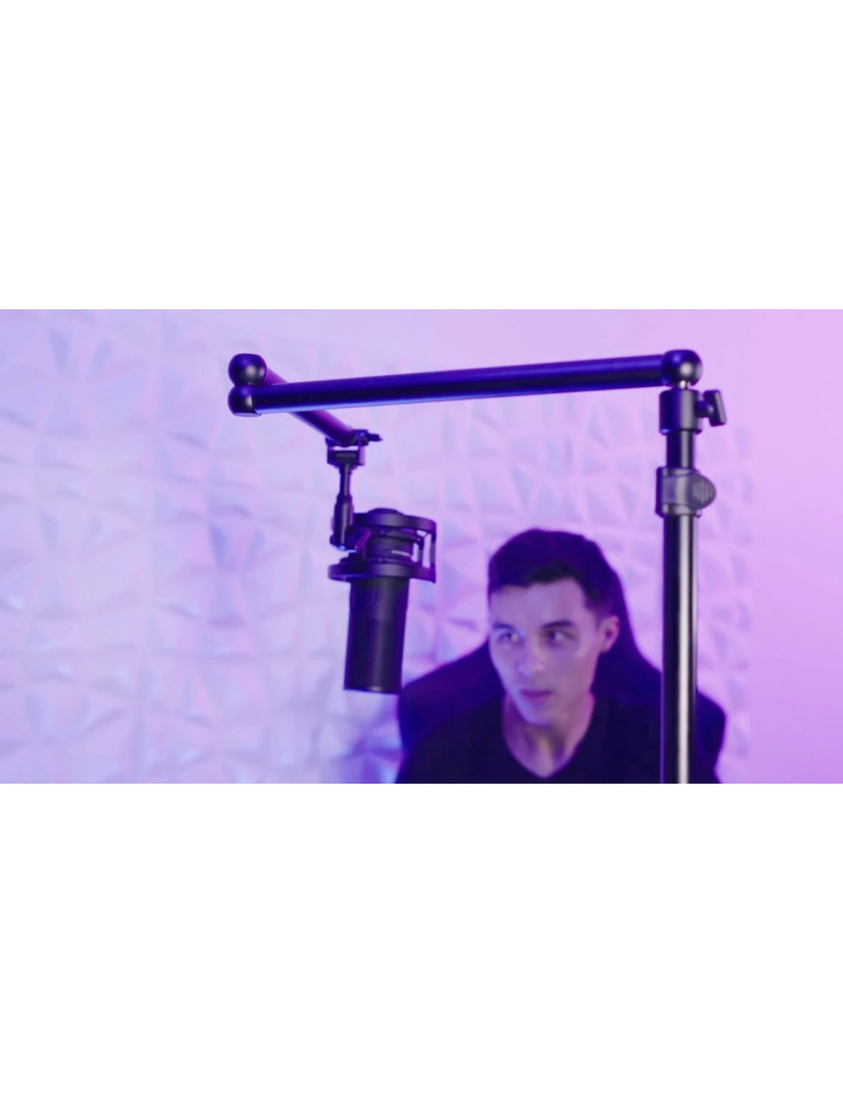 Стойка за микрофон Streamplify Mount Lift Light, 180° вертикално / 360° хоризонтално регулиране, 70см достъп, черна - SPOM-ML1LCM1.11 - 8