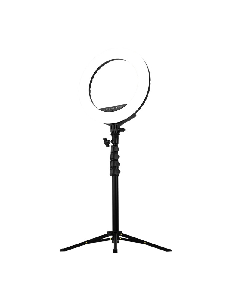 Стрийминг осветление Streamplify LIGHT 14, 36cm, 72 LED, 3400lm, 3000K-6000K, IR дистанционно, USB зареждане, статив/селфи стик - SPIR-LZ14222.11 - 3