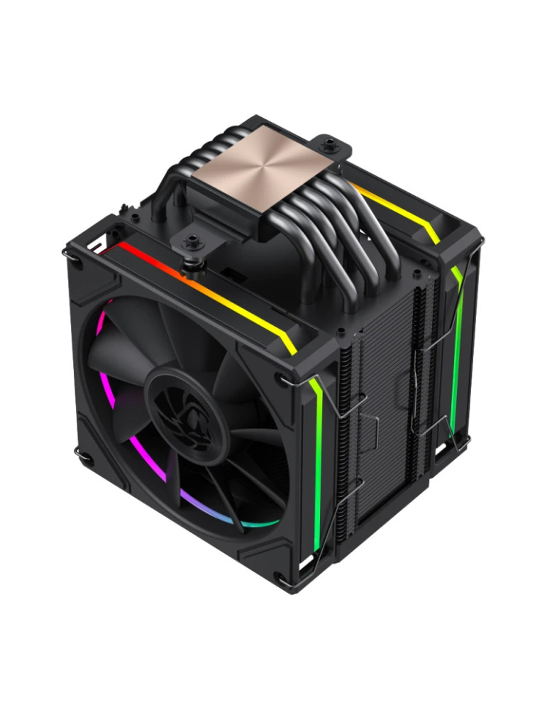 Охладител за процесор Gamemax Sigma 620 LCD, 2x120mm вентилатор, 245W, Addressable RGB, LCD дисплей - 9502-0100R0111 - 3