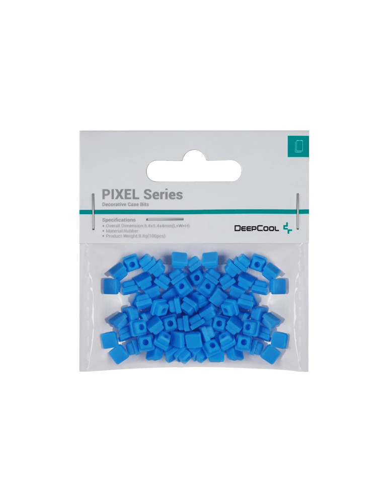 Силиконови битове DeepCool PIXEL Blue, 5.4x5.4x4mm, 100 броя - PIXEL-BLUE - 1