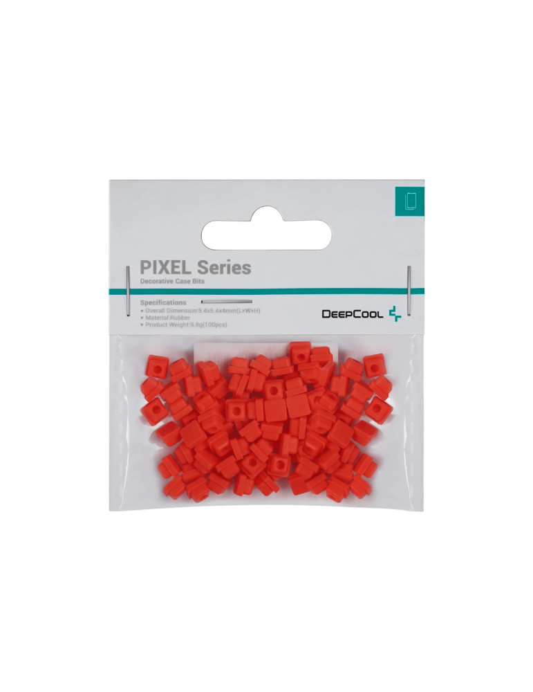 Силиконови битове DeepCool PIXEL Red, 5.4x5.4x4mm, 100 броя - 1