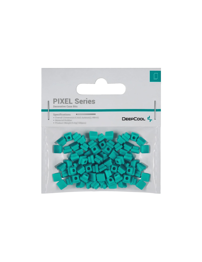 Силиконови битове DeepCool PIXEL Green, 100 броя, 5.4x5.4x4mm - PIXEL-GREEN - 1