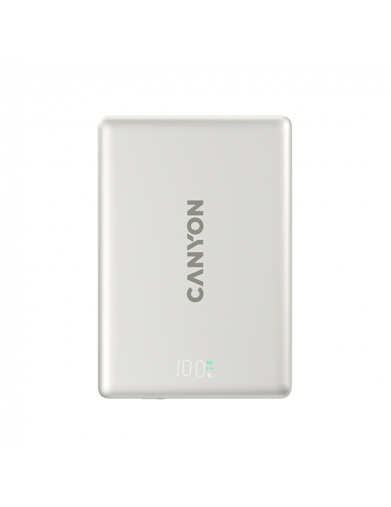 Външна батерия CANYON OnPower 500 PD20W, 5000mAh, 20W, MagSafe, Алуминий - CNS-CPB500G - 3