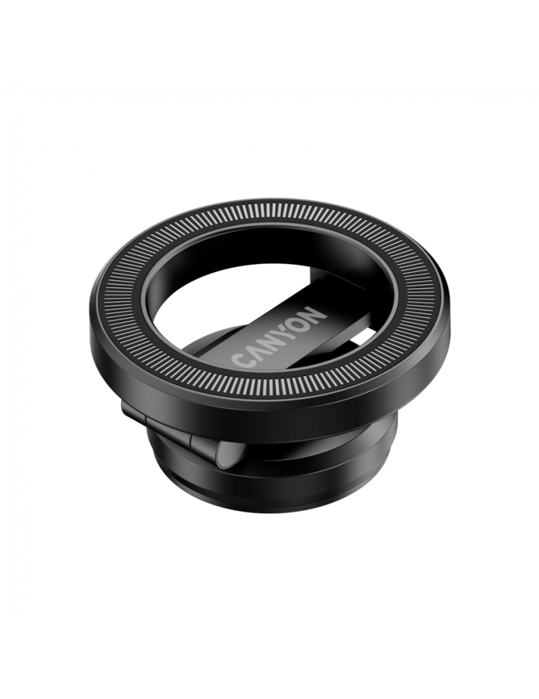 Магнитен държач за телефон CANYON OnGrip 10, алуминиум, черен - CNS-CCHM10 - 6