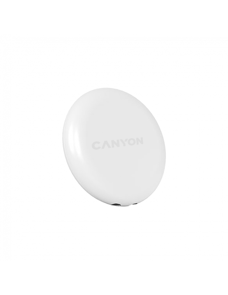 Тракер за ключове, чанти, домашни любимци и багаж Smart tag CANYON ONTAG 1 iOS, 32x32x8mm, CR2032 220mAh, IP66, Бял - CNE-PT01SW - 3