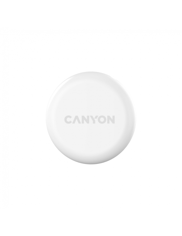 Тракер за ключове, чанти, домашни любимци и багаж Smart tag CANYON ONTAG 1 iOS, 32x32x8mm, CR2032 220mAh, IP66, Бял - CNE-PT01SW - 4