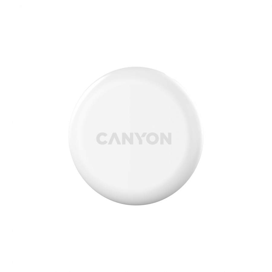 Тракер за ключове, чанти, домашни любимци и багаж Smart tag CANYON ONTAG 1 iOS, 32x32x8mm, CR2032 220mAh, IP66, Бял - CNE-PT01SW - 4