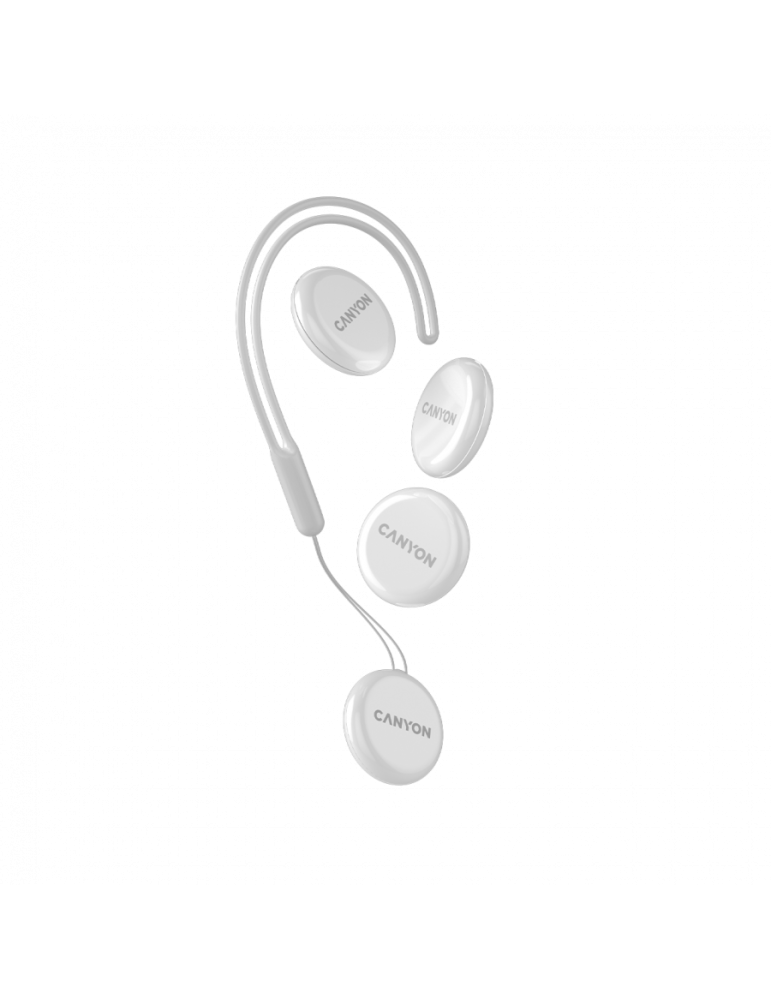 Тракер за ключове, чанти, домашни любимци и багаж Smart tag CANYON ONTAG 1 iOS, 32x32x8mm, CR2032 220mAh, IP66, Бял - CNE-PT01SW - 5