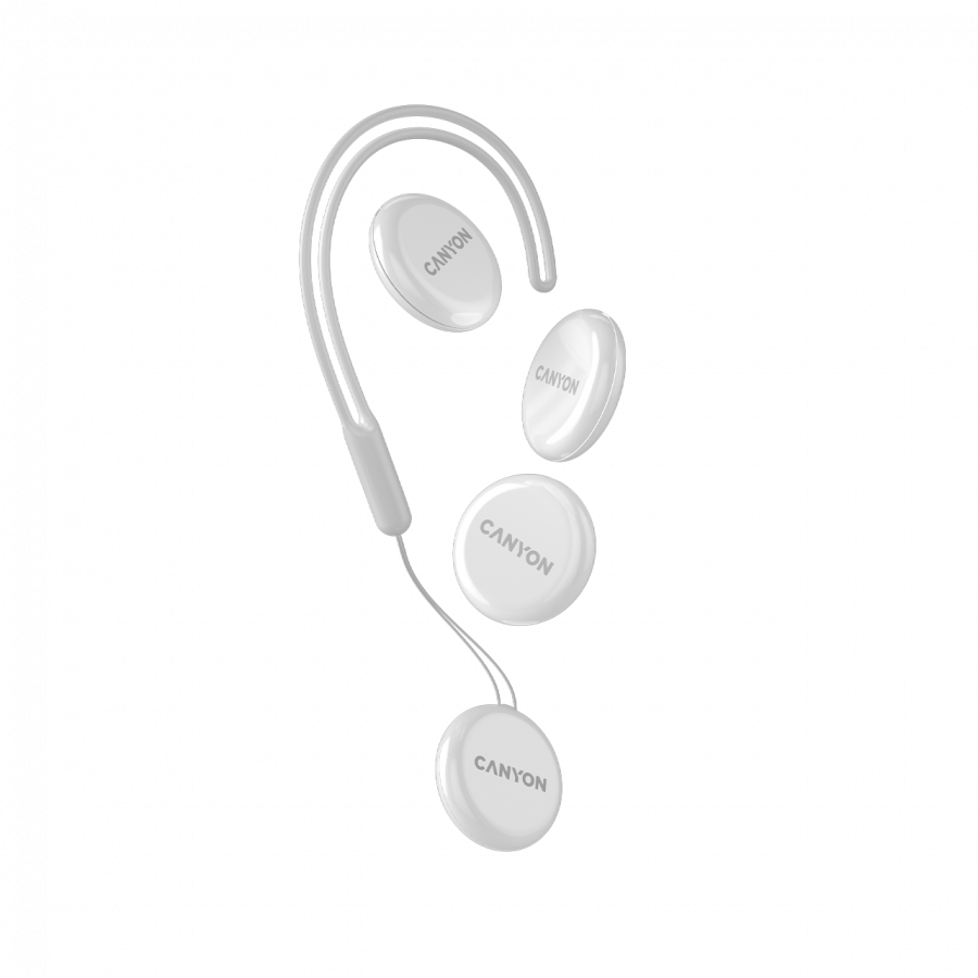 Тракер за ключове, чанти, домашни любимци и багаж Smart tag CANYON ONTAG 1 iOS, 32x32x8mm, CR2032 220mAh, IP66, Бял - CNE-PT01SW - 5