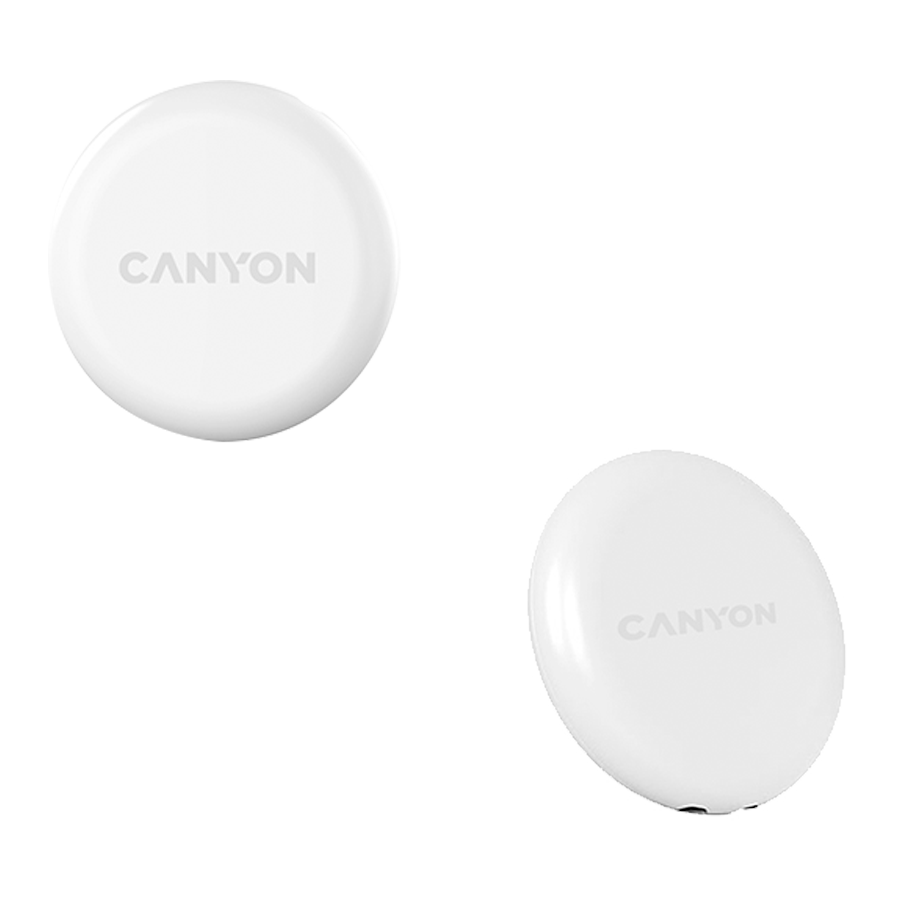Тракер за ключове, чанти, домашни любимци и багаж CANYON ONTAG 1 iOS 4 бр. комплект, Бял, IP66, CR2032 батерия, 10 месеца работа - CNE-4XPT01SW - 5