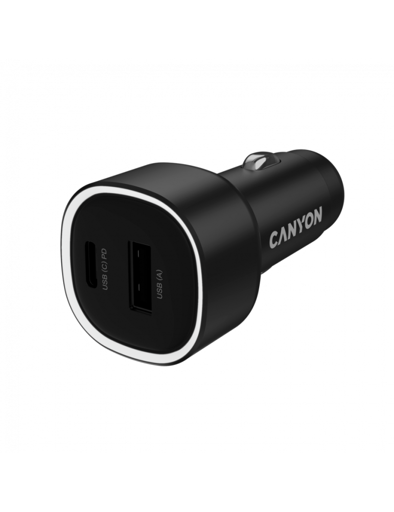 Зарядно за кола CANYON OnDrive 85 PD, 85W, USB-A + USB-C - CNE-CCABR8AC - 1